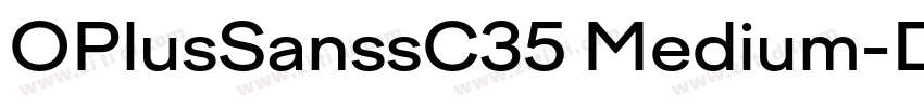 OPlusSanssC35 Medium字体转换